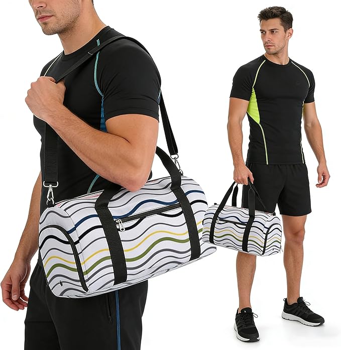 Gym Bag for Men & Women Duffle Bag for Travel with Shoe Compartment Sports Weekender Overnight Bag