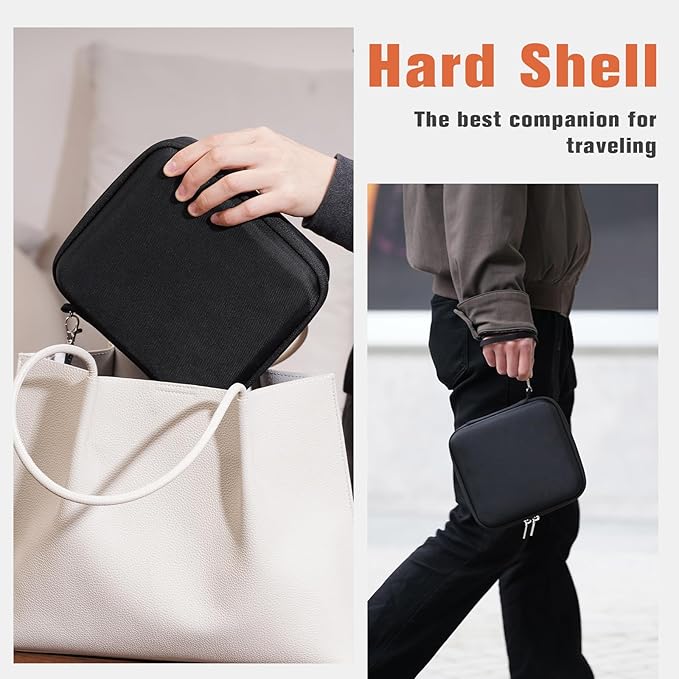 ProCase Hard Shell Travel Sunglasses Organizer, Portable Multiple Glasses Case for Travelling