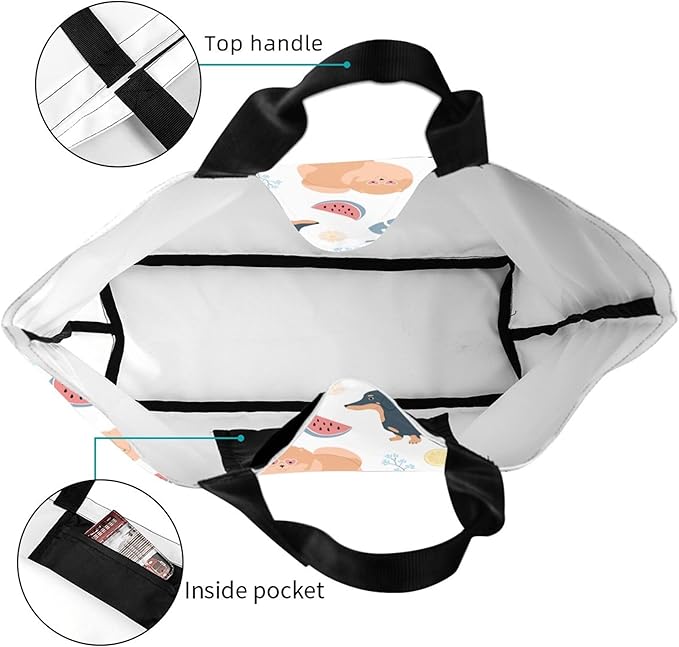 Tote Bag for Women Large Beach Bag Reusable Grocery Bags Handbag for Travel Shopping