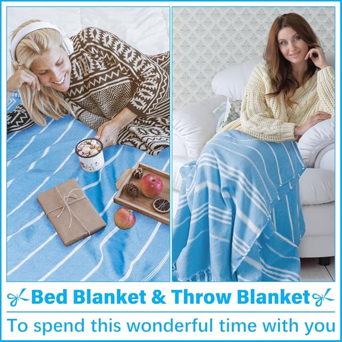 Oversized Turkish Beach Towel Blanket XXL Cotton Sandproof Towels Boho Woven Extra Large Big Sand Free Giant Throw Blankets Huge Quilt XL Picnic Camping Necessities Cloud for Adult Gifts