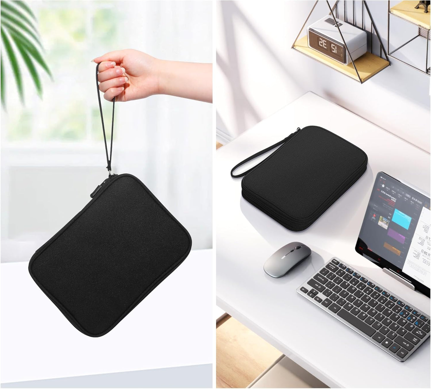 CILLA Electronics Organizer Travel, Travel Cord Organizer Case, Compact Electronics Accessories Bag for Cable, Cord, Charger, Phone