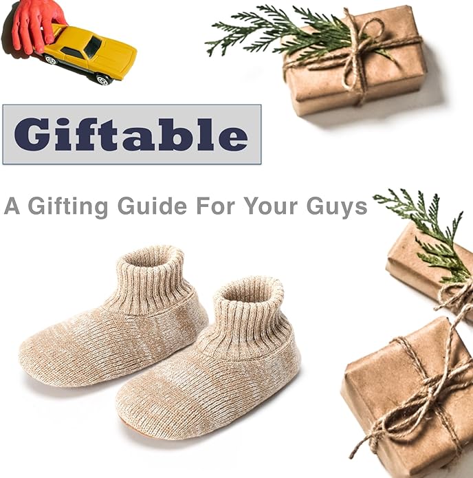 Cozylook Men's Slipper Socks with Grips, Fuzzy Indoor Slippers for Men, Soft Warm Winter Socks with Non-slip Soles
