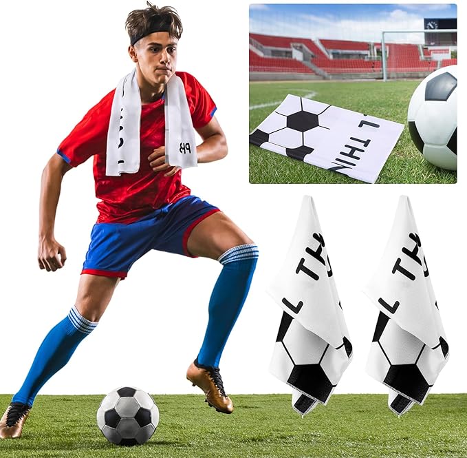 12 Pcs Bible Verse Soccer Cooling Towel I Can Do All Things for Neck and Face Microfiber Towel for Soccer Players Coach Family Friends Gifts Sport Supplies