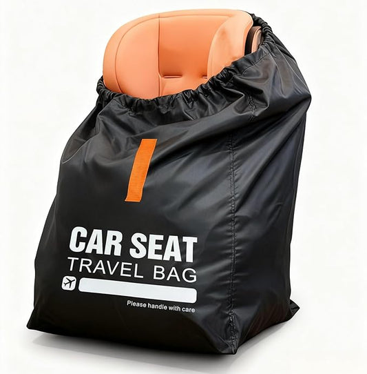 Car Seat Travel Bag for Airplane,Gate Check Storage Bag for Car Seat Airport,Universal Car Seat Bags Essentials for Air Travel,Perfect Family Vacations, and Parents with Infants, Black