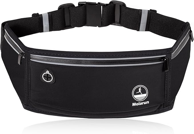 Slim Running Belt Fanny Packs for Women Men, Phone Holder for Running Hiking