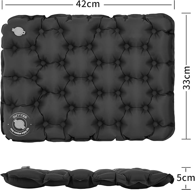 ONTYZZ Inflatable Seat Cushion Lightweight Airplane Seat Cushion Stadium Seat Travel Cushion for Climbing Hiking Office Airplane