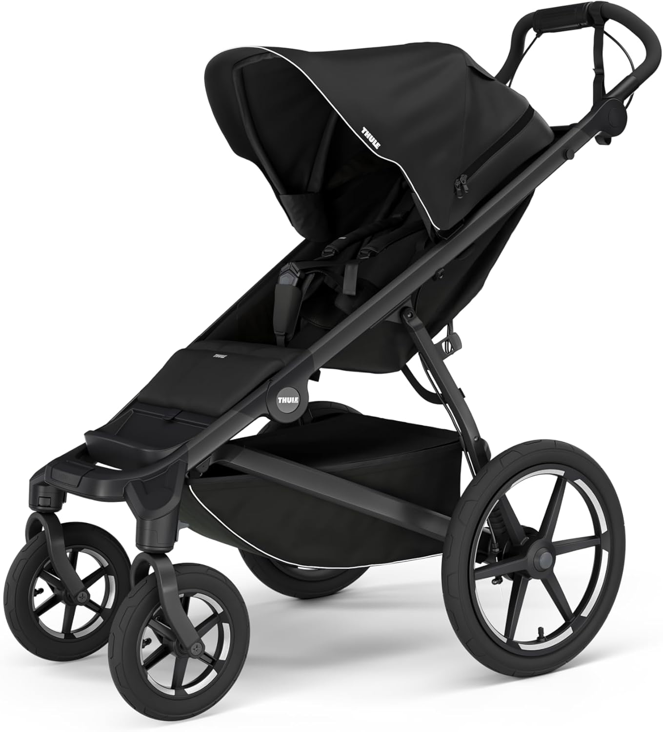 Thule Urban Glide 4-Wheel Single Child All-Terrain Stroller, Full-Suspension System, Air-Filled Tires, Upright seat with Adjustable Recline and Built-in Leg Rest, Baby Stroller
