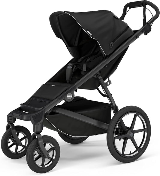 Thule Urban Glide 4-Wheel Single Child All-Terrain Stroller, Full-Suspension System, Air-Filled Tires, Upright seat with Adjustable Recline and Built-in Leg Rest, Baby Stroller