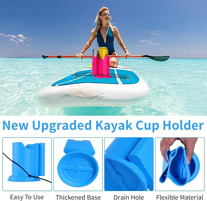 Kayak Cup Holder, Cup Paddle Board, Paddle Board Accessories Surfboards, Canoes and Kayak Accessories for Types of Cup Bottle Drink