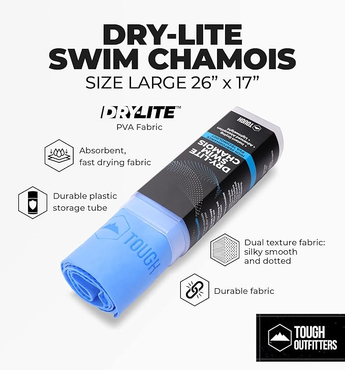 Tough Outfitters Quick Dry Towel - Travel Towel Fast Drying Lightweight - Compact Microfiber Towels for Body Camping Swim Beach Camp Backpacking - Quick Dry for Swimmers