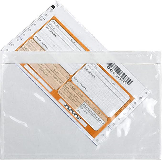 500 Pack 6x9 Shipping Envelopes, Packing List Mailing Envelopes Clear Adhesive Shipping Label Sleeves Shipping Supplies for Small Businesses