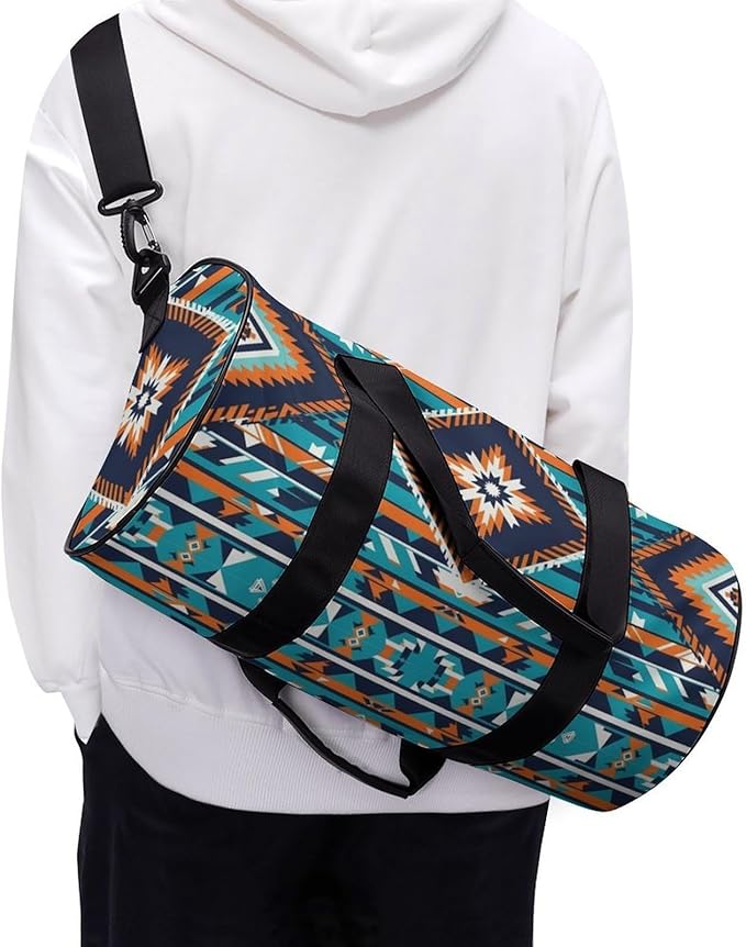 Workout Lightweight Duffel Bags Western Native Aztec (3) Carry On Weekender Overnight Bag Gym Sport Yoga Dance Bags
