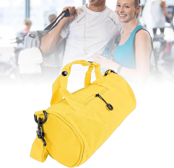 Greensen Compact Travel Bag, Oxford Fabric Gym Bag with Organized Storage, Lightweight and Versatile for Weekend Getaways and Daily Use (Yellow)