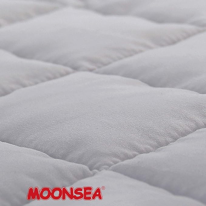 Moonsea Toddler Nap Mat with Pillow and Fleece Minky Blanket Grey, Lightweight and Soft Perfect for Toddlers Preschool, Daycare, Travel Sleeping Bag for Girls, 21" x 50" Fit on a Standard Cot