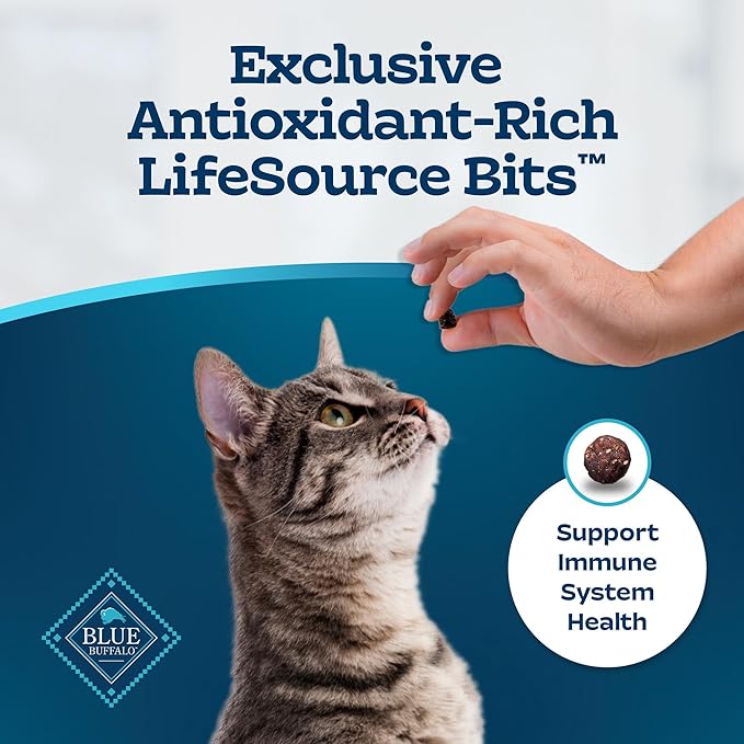 Blue Buffalo Tastefuls Adult Cat Dry Food, Multi-Protein Chicken & Turkey Recipe, 3-lb. Bag