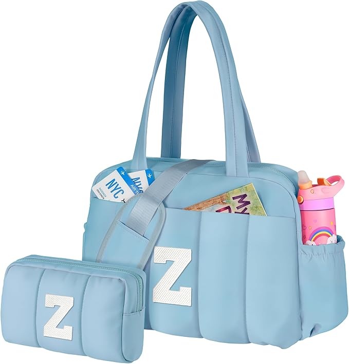 10 Year Old Girl Gifts-Duffle Bag, Weekender Bags for Girl，Gift for Everyone-Initial Overnight Bag with Wet Pocket，Lightweight Dance Bags Personalized Gymnastics bag with Makeup Pouch
