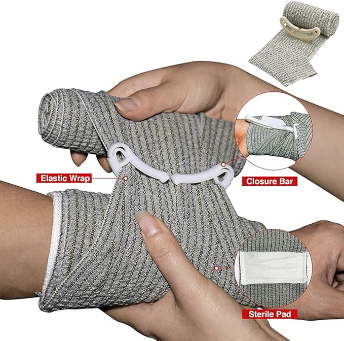 Med Kit Trauma Kit Bleeding Contral Pack, Emergency Survival First Aid Kits EMT IFAK Medical Kit for Severe Bleeding Control Military Camping and Hiking