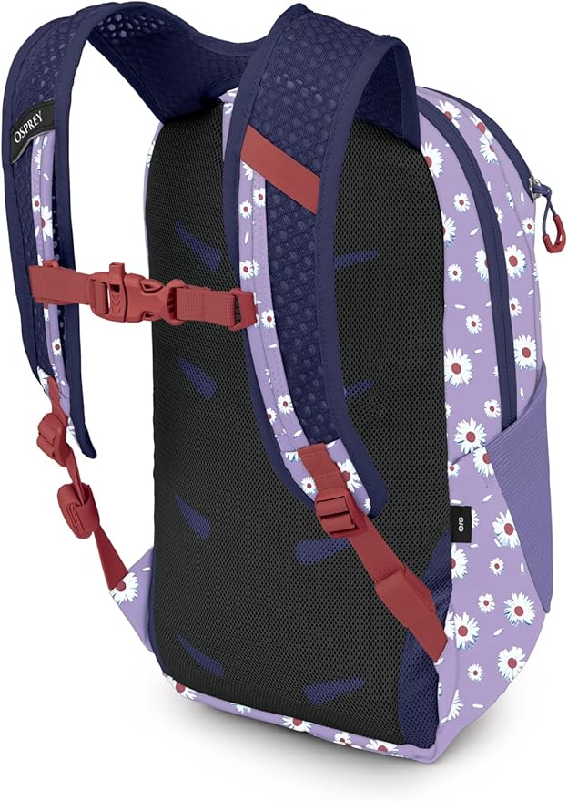 Osprey Daylite Jr. Kids' Commuter Backpack, Daisy Print/Euphoria Purple