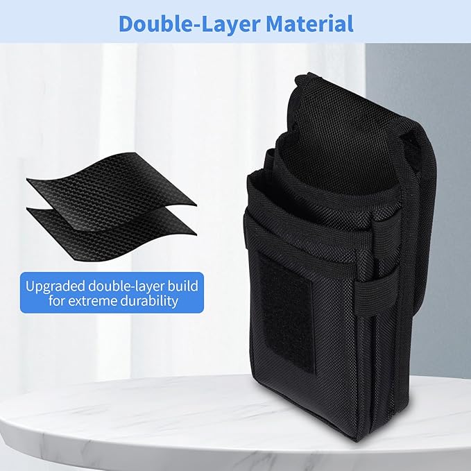 KENOBEE Belt Tool Pouch, Multitool Organizer Electrician Holster Nylon Tactical Pocket Attachment Utility Sheath Bag Tradesman Pro Maintenance Tool Sleeve for EDC Gears Cellphone