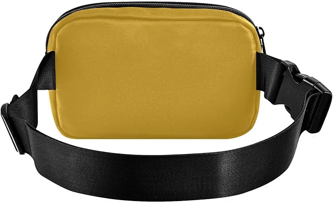 Fanny Pack for Women Men Water Resistant Fashion Waist Packs with Adjustable Strap Belt Bag for Travel Workout Jogging Hiking Goldenrod