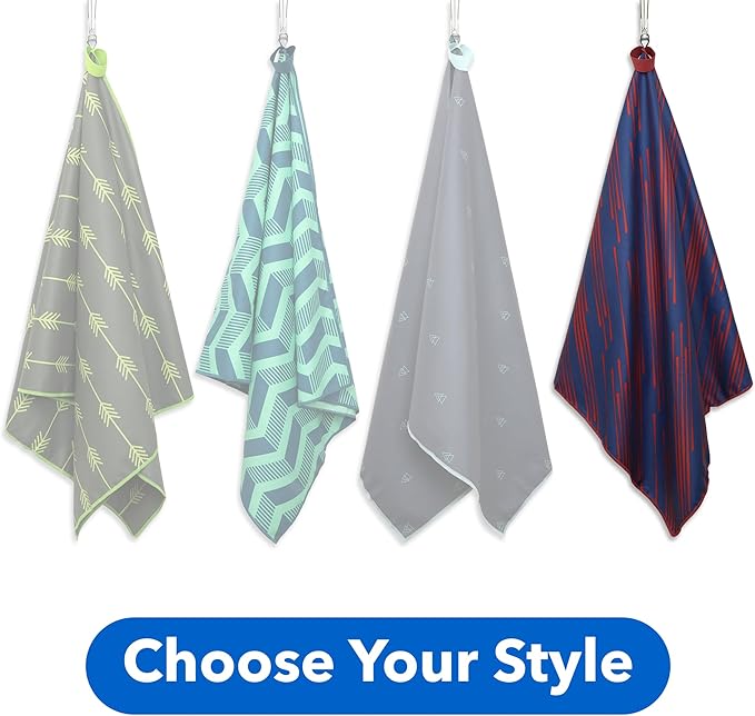 Acteon Large Microfiber Beach Towel, 64" x 30" Quick Dry Odor-Free Technology, Men & Women Fast Drying Absorbent Swim Towels for Swimmers, Sand, Pool, Travel, Hiking, Gym, Camping, Bath