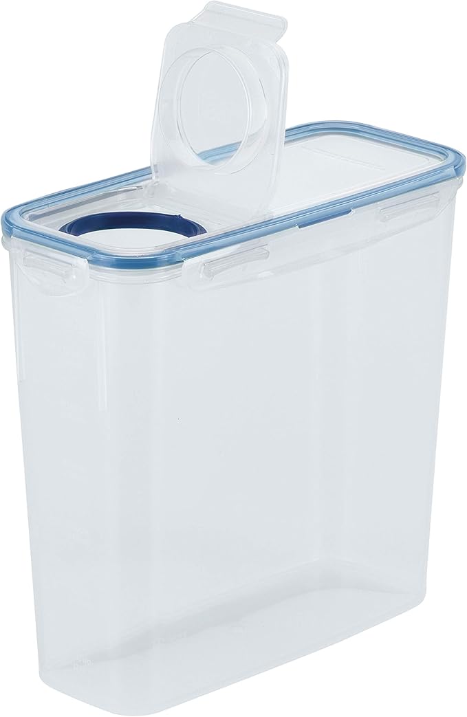 LOCK & LOCK Easy Essentials Food Storage with Flip Lid/Airtight container, BPA Free, 14.3-Cup, Clear