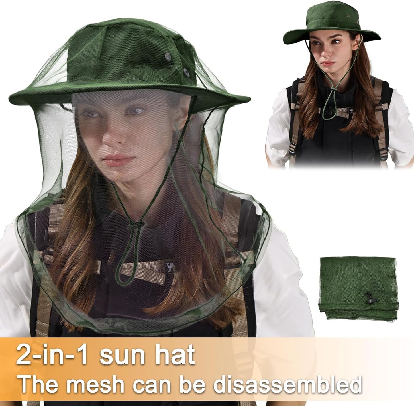 Sun Hats for Men Women Boonie Hat Foldable Fishing Hat UPF 50+ Bucket Hat for Fishing Hiking Garden Safari Beach