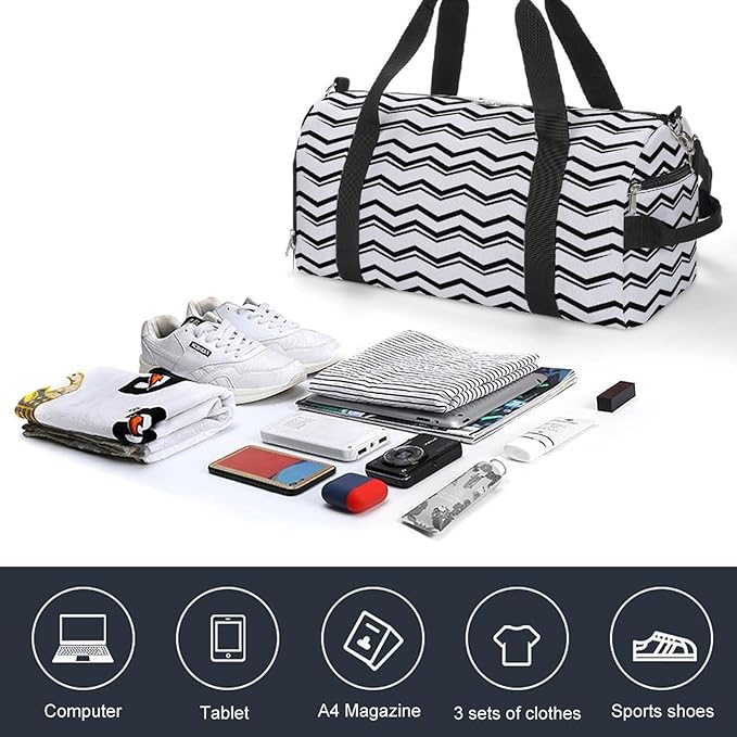 Gym Bag for Men & Women with Shoe Compartment Duffle Bag for Travel Sports Weekender Fitness Overnight Large