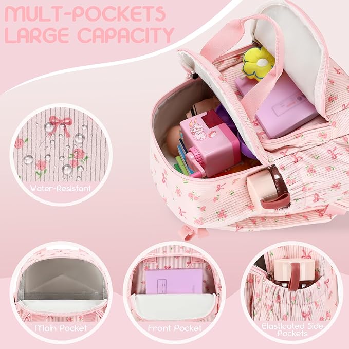 Bluboon Toddler Backpack for Girls Boys 2-4 Cute 12" Preschool Kindergarten Backpacks Kids Daycare Bags School Trave,toddler girl gifts, 3 Year Old Girl Gifts