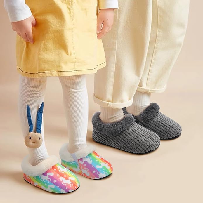 Centipede Demon Toddler Slippers for Boys Girls Slip on Kids Baby Toddlers House Shoes Lightweight Barefoot Furry Sock Shoes Indoor Outdoor Warm Walking Shoes
