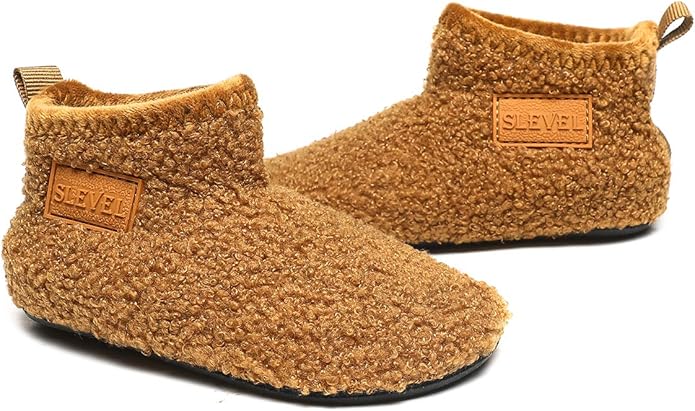 ditont Toddler Slippers Non-Slip Lightweight Comfortable Kids Indoor Grip House Home Shoes for Boys Girl