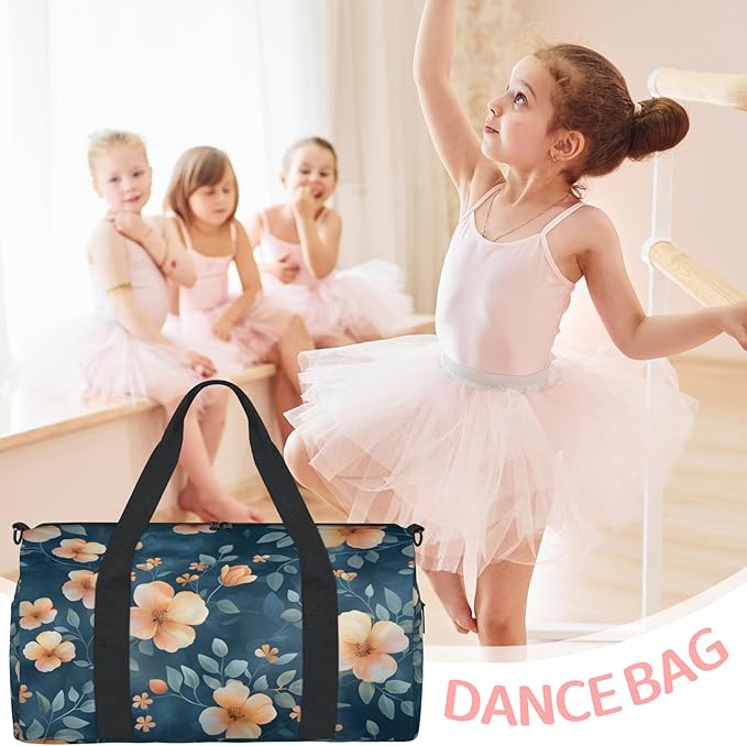 Modern Farmhouse Flower Travel Duffle Bag for Women Men, Overnight Weekender Bag, Carry on Tote for Sport Gym