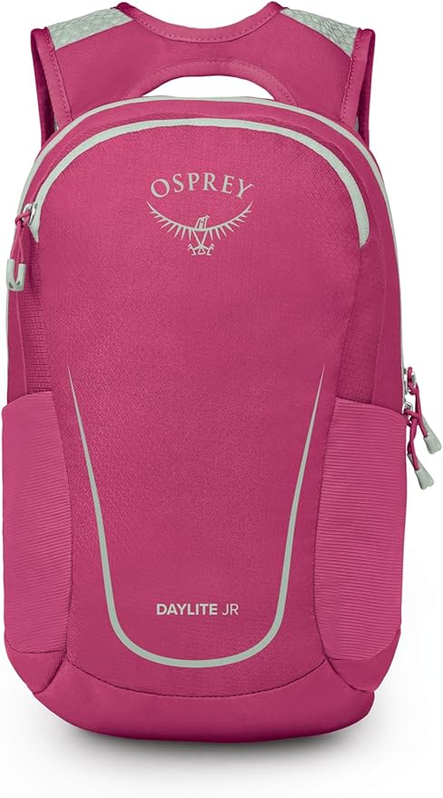 Osprey Daylite Jr. Kids' Commuter Backpack, Hotspot Pink/Frosty Mint