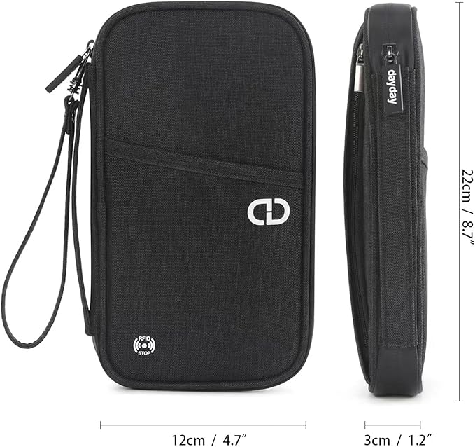 P.travel Family Passport Holder RFID Blocking Travel Document Organizer, Waterproof Passport Wallet for Women Men, Lightweight Passport Case for Boarding Pass, Cards, ID & Travel Essentials