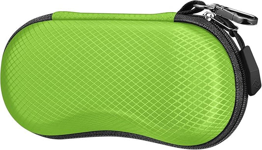 FINTIE Sunglasses Case, Hard EVA Shell Shockproof Sport Glasses Case with Metal Carabiner Travel Zipper Eyeglasses Holder