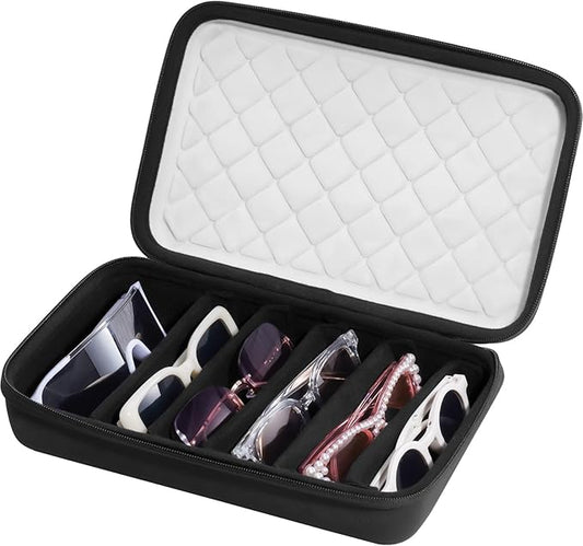 ProCase Hard Shell Travel Sunglasses Organizer, Portable Multiple Glasses Case for Travelling