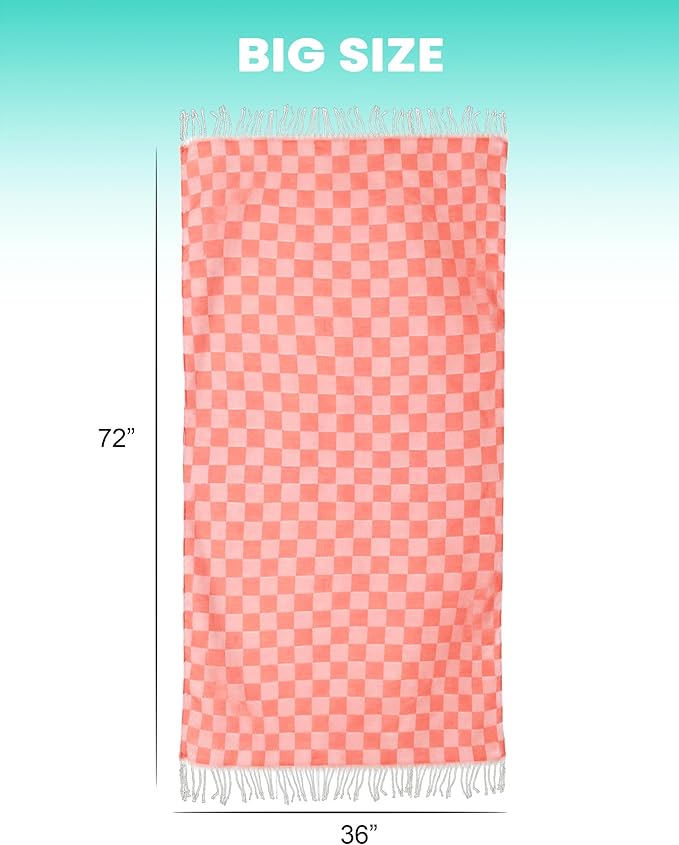 Antfuny 6 Packs Turkish Beach Towel Blanket Bath Pool Towels Bulk Travel Sand Free Quick Dry Extra Large Oversized Cute Big Cotton Soft Lightweight Compact Proof Men Women Adult Long Aesthetic Cloud