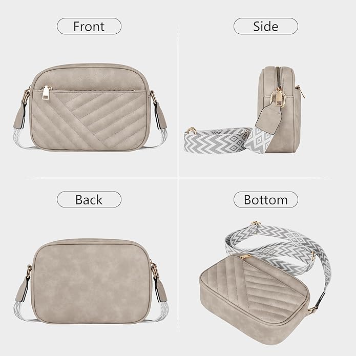 TANTOMI Small Crossbody Bags for Women, Small Purses with Card Slots Phone Purse Wide Adjustable Strap