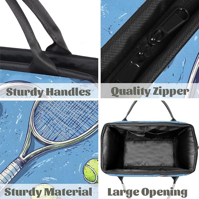 Tennis Overnight Weekender Bag for Women Men Travel Duffel Bags Waterproof Luggage Carry on Sports Yoga Gym Bag