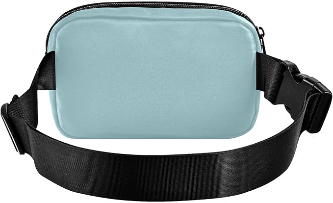 Fanny Pack for Women Men Water Resistant Fashion Waist Packs with Adjustable Strap Belt Bag for Travel Workout Jogging Hiking Powder Blue