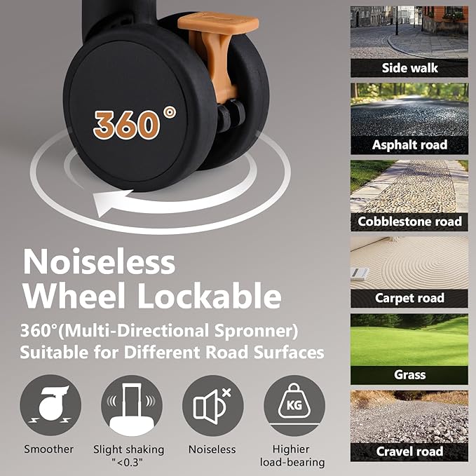 Joyway Carry On Luggage, Expandable Suitcase with Smart Cup Holder and USB Port, 20 IN Hardside Checked with TSA Lock Spinner Double Wheels (Coffe, Carry-On 20-Inch)