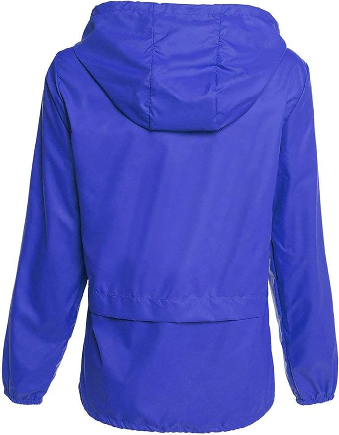 Avoogue Raincoat Women Lightweight Waterproof Rain Jackets Packable Outdoor Hooded Windbreaker