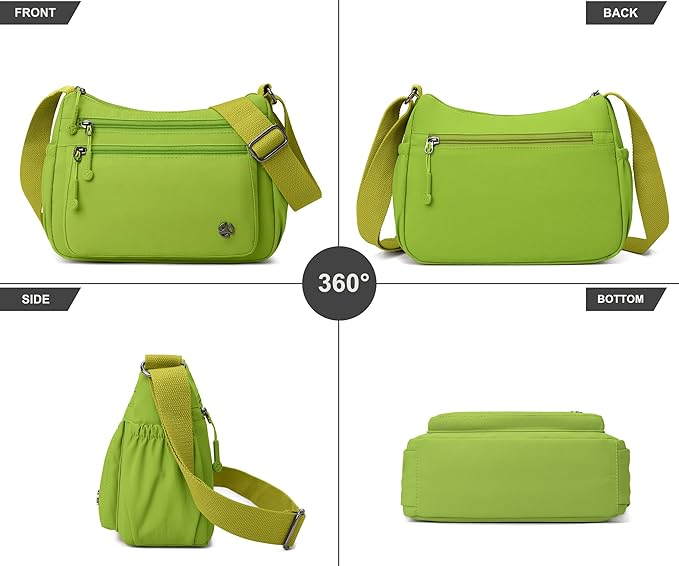 Casual Crossbody Bag with Anti Theft Pocket - Women Lightweight Water-Resistant Purse Bag