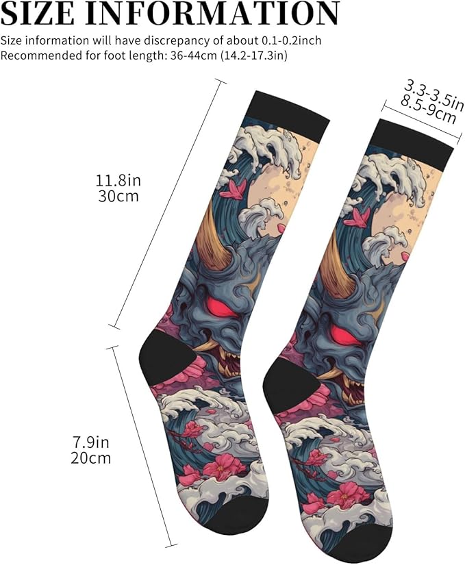 Compression Socks Knee High Circulation Support Socks For Women Men Athletic Running Work Hiking Cycling Travel