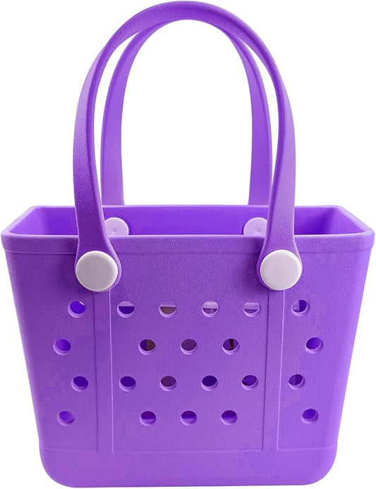Lightweight Extra large Rubber Beach Bag Small mini Tote Bag for Gym Waterproof medium Open Handbag for Pool Sports