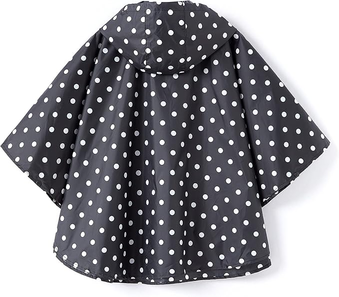 Spmor Kids Rain Poncho Hooded Jacket Rain Coat