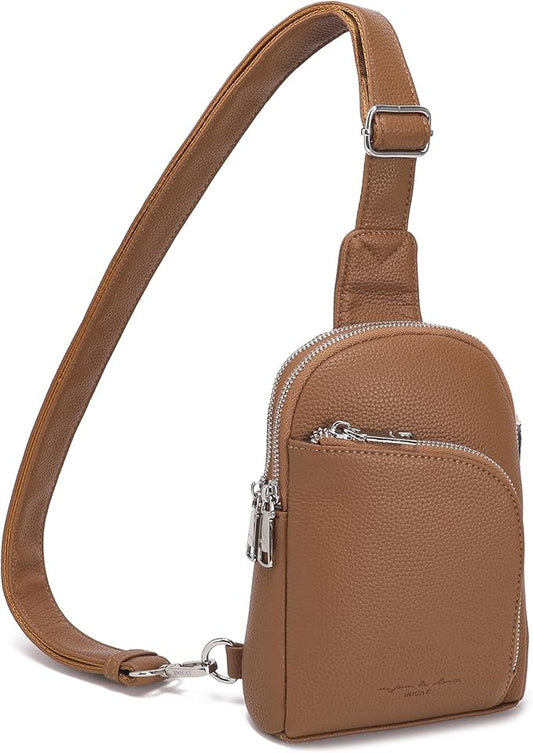 Haytijoe RFID Anti-Theft Sling Bag for Women, Small Crossbody Travel Purse with Locking Zippers, Lightweight Everyday Bag