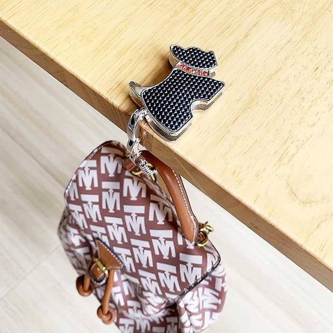 KSMD Purse Hooks for Table & Bars, Portable Handbag Holder - Foldable Table Hook Hanger