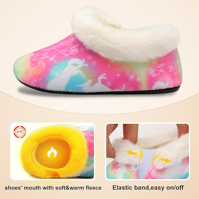 Centipede Demon Toddler Slippers for Boys Girls Slip on Kids Baby Toddlers House Shoes Lightweight Barefoot Furry Sock Shoes Indoor Outdoor Warm Walking Shoes