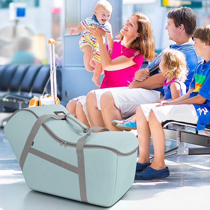 Padded Car Seat Bag Compatible with most Nuna Pipa car seats, UPPAbaby MESA V2 without Base & Chicco KeyFit 30 and base, Car Seat Travel Bag for airplanes